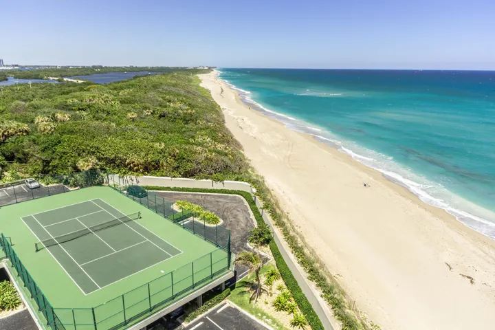Tennis Court by the Sea