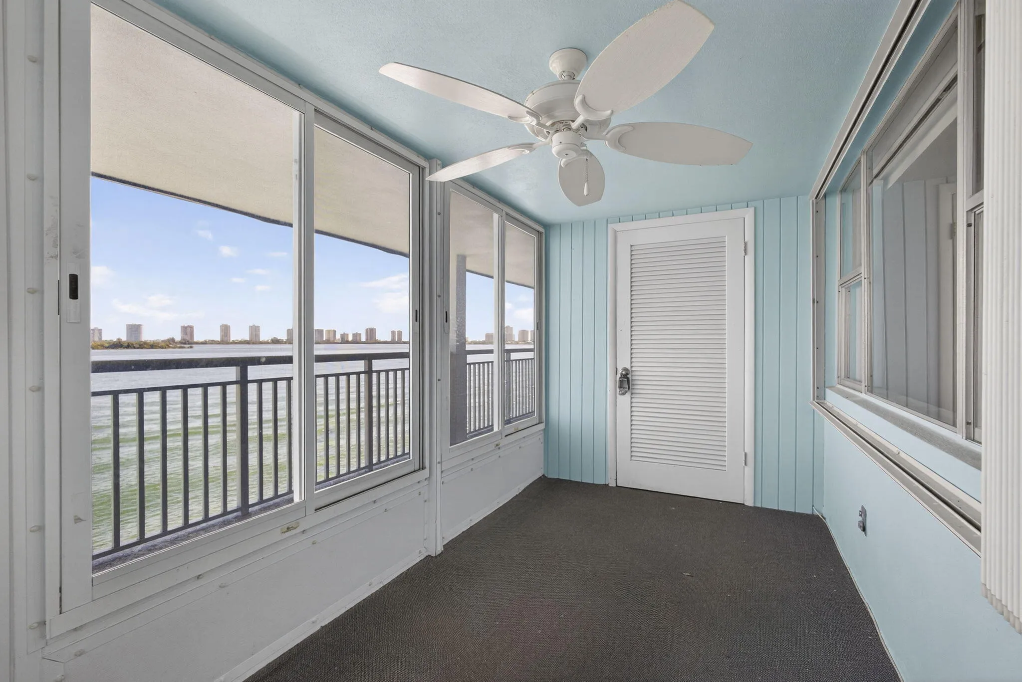 all weather porch and storage closet