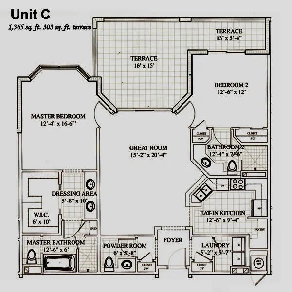 The unit #389 is a Mirror Image of this drawing.