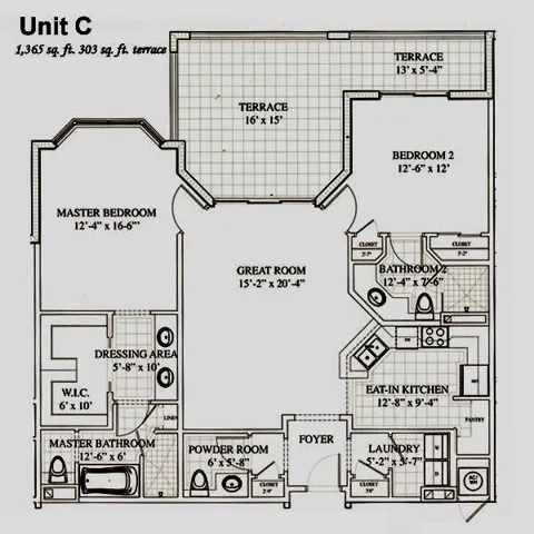 The unit #389 is a Mirror Image of this drawing.