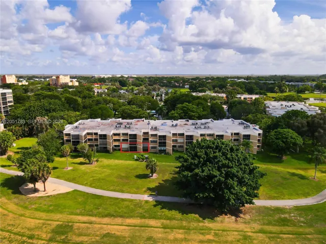 Aerial view from rear of building