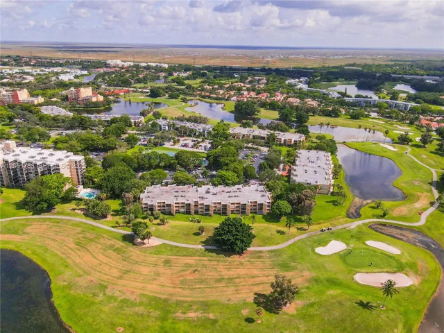 Aerial view from rear of building