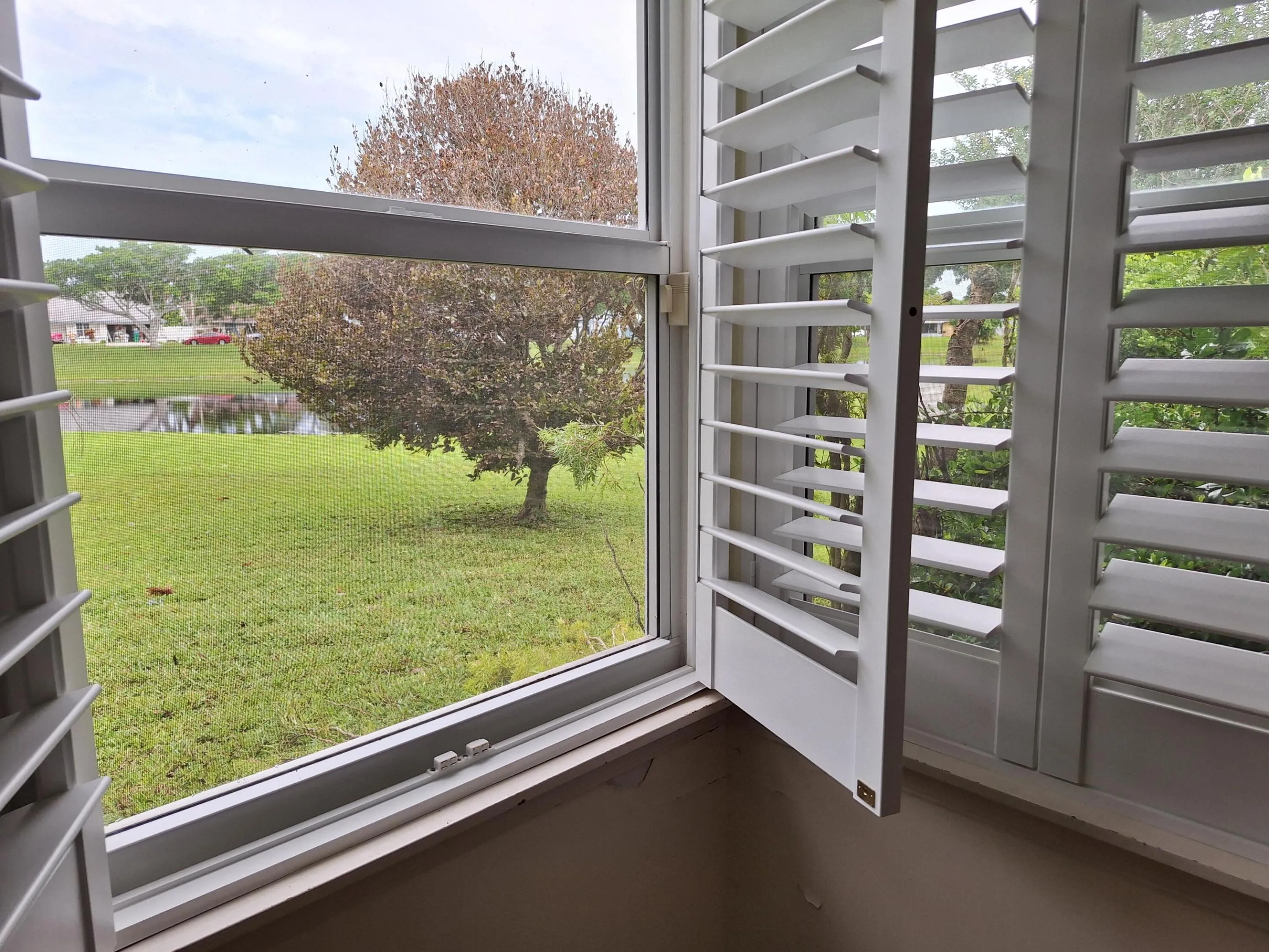View of lake from master bedroom