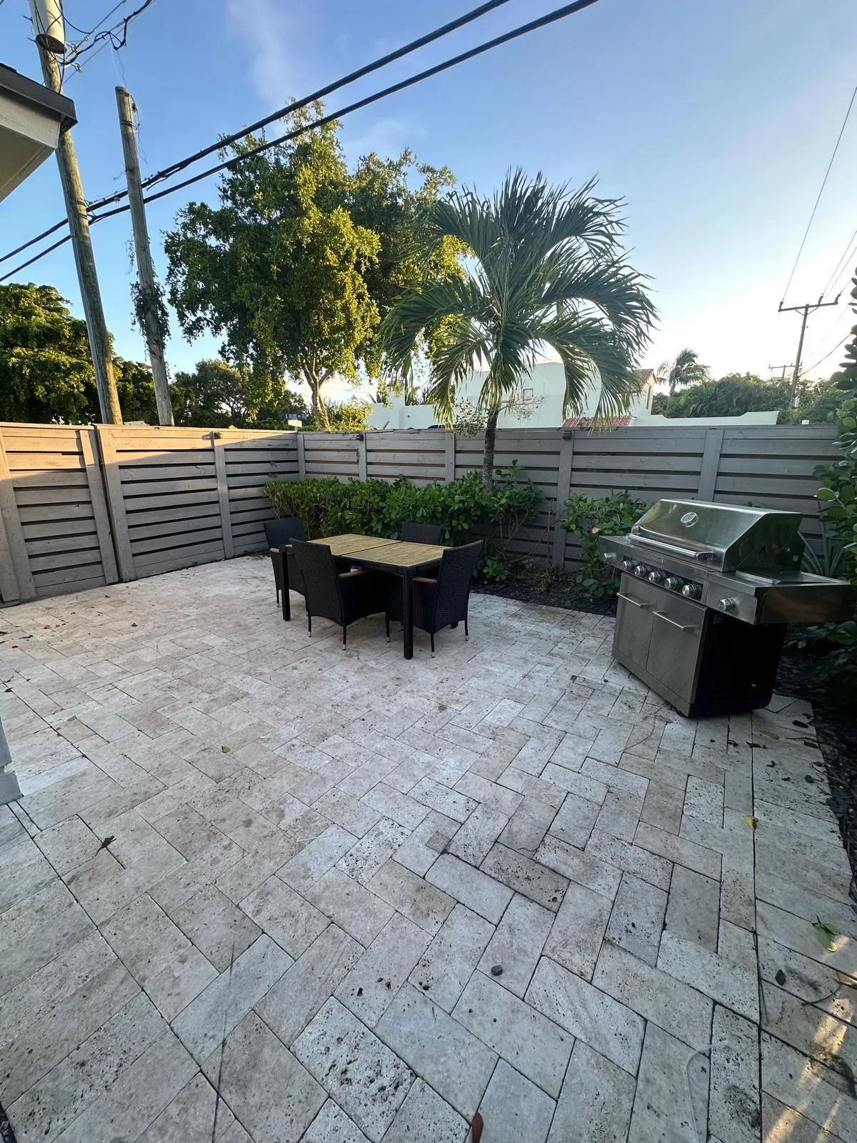 Fenced Back Patio