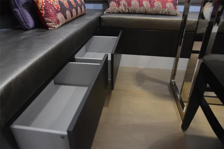 built-in seat bench storage