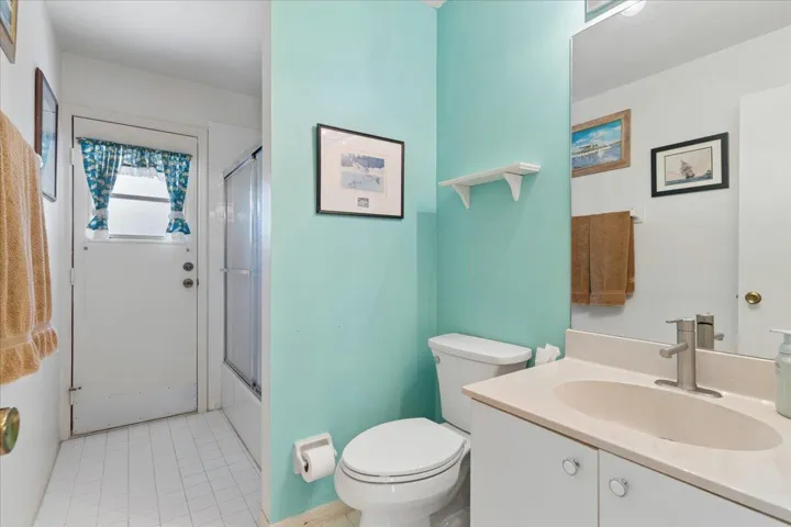 Second Bathroom with Door to Patio