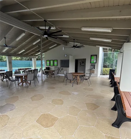 Tennis social area
