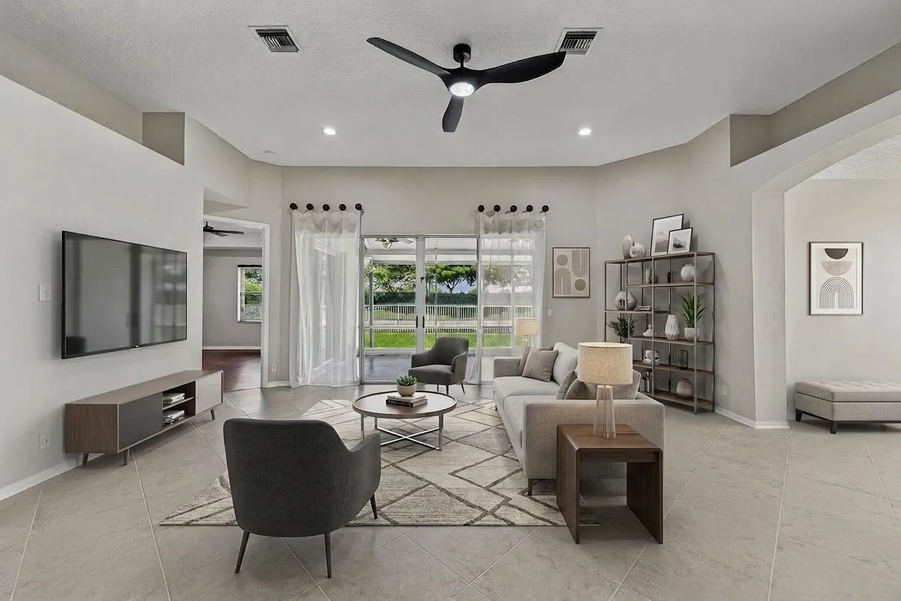 Living Room Staged