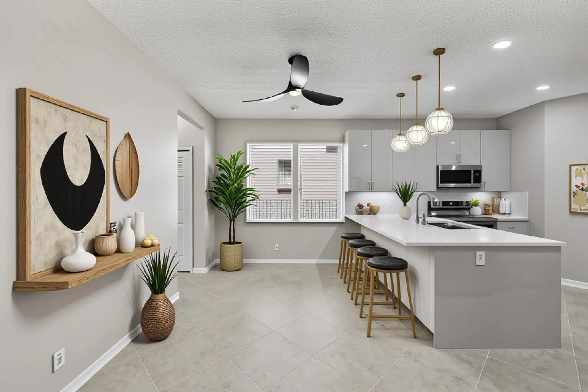 Breakfast area Staged