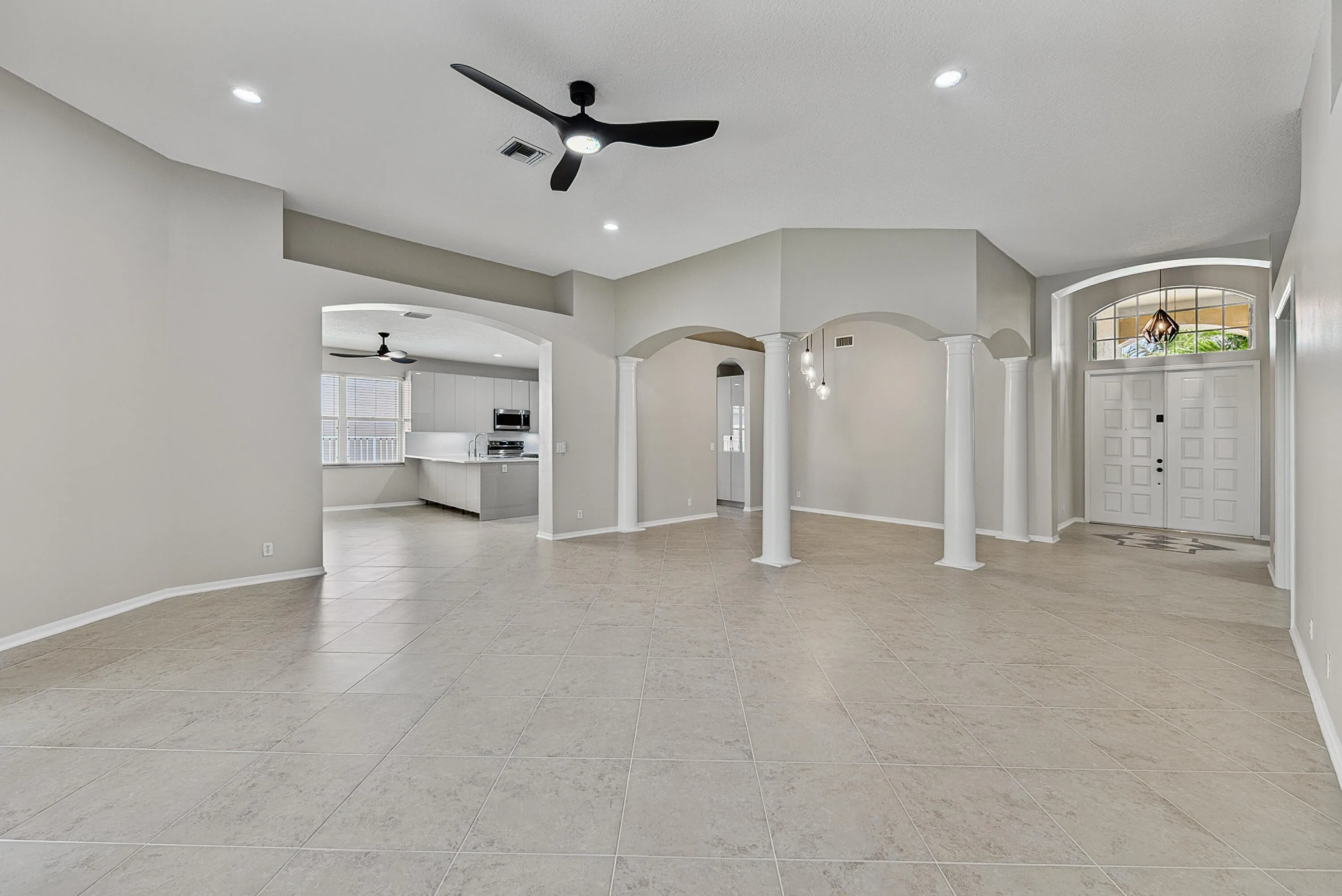 Formal Dining Room under Pilar area and living room