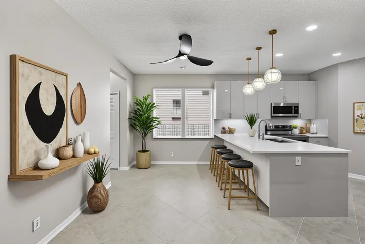 Breakfast area Staged