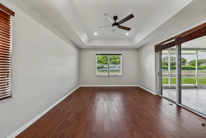 Masterbedroom adjoining to patio/ waterview