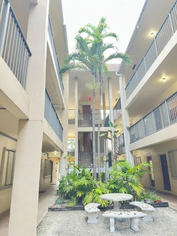 court yard seen from unit