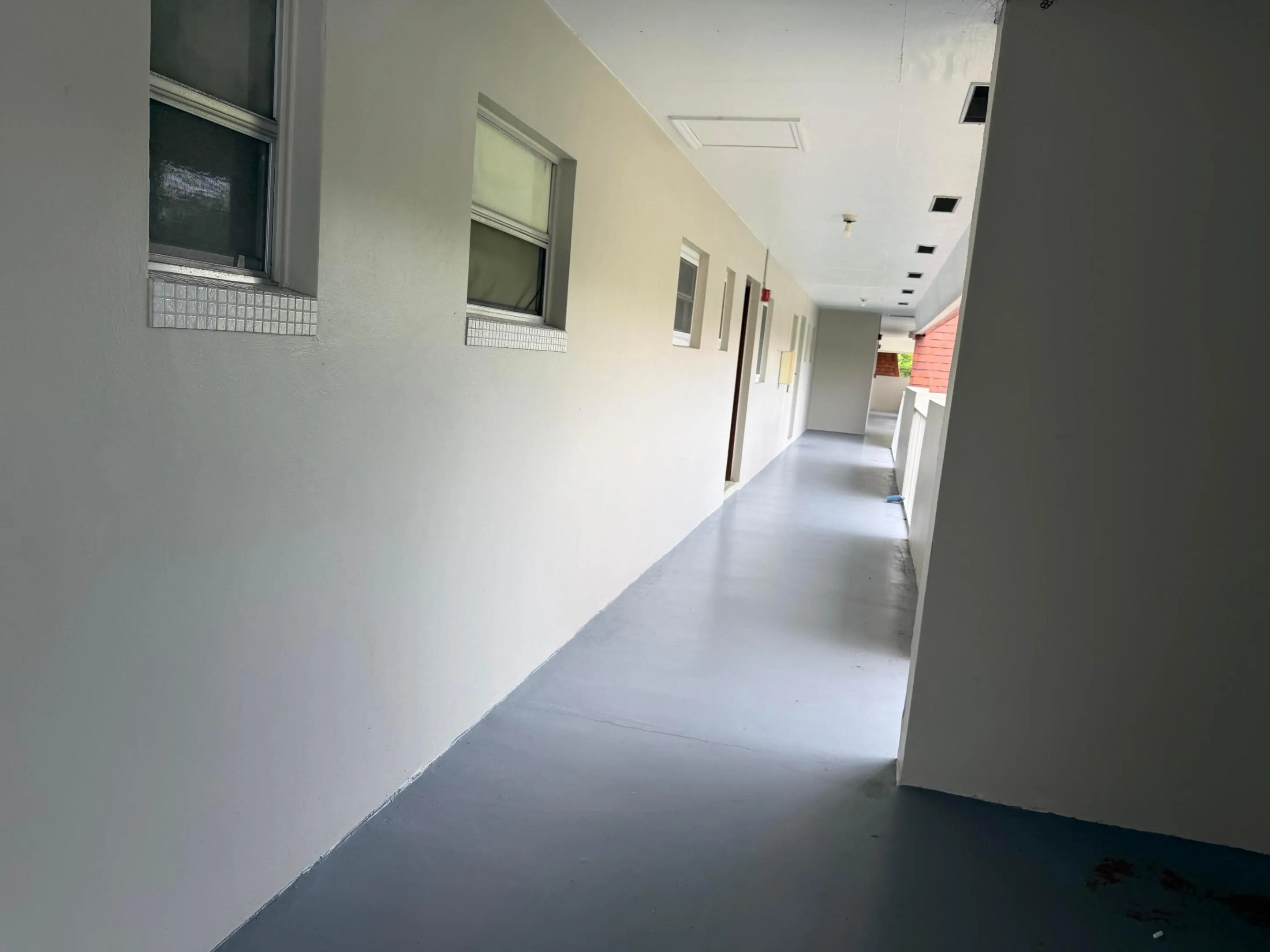 Exterior hallway