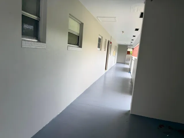 Exterior hallway