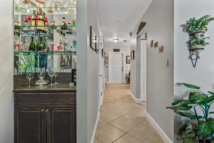 Bar area in Living room