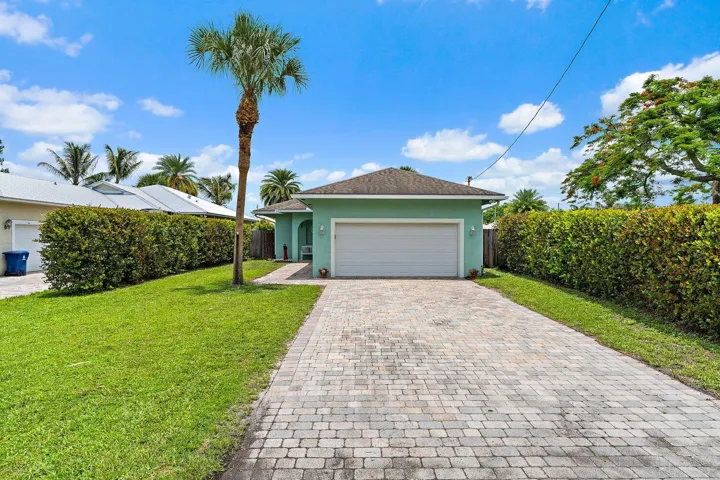 2 car garage & long driveway