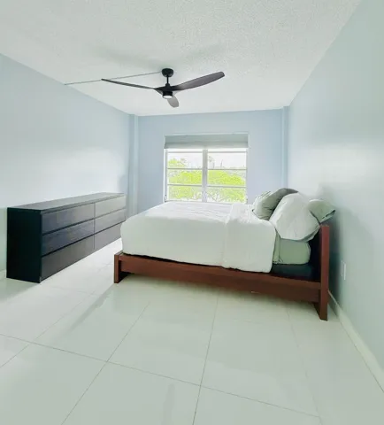 Super spacious primary with east views and large walk-in closet