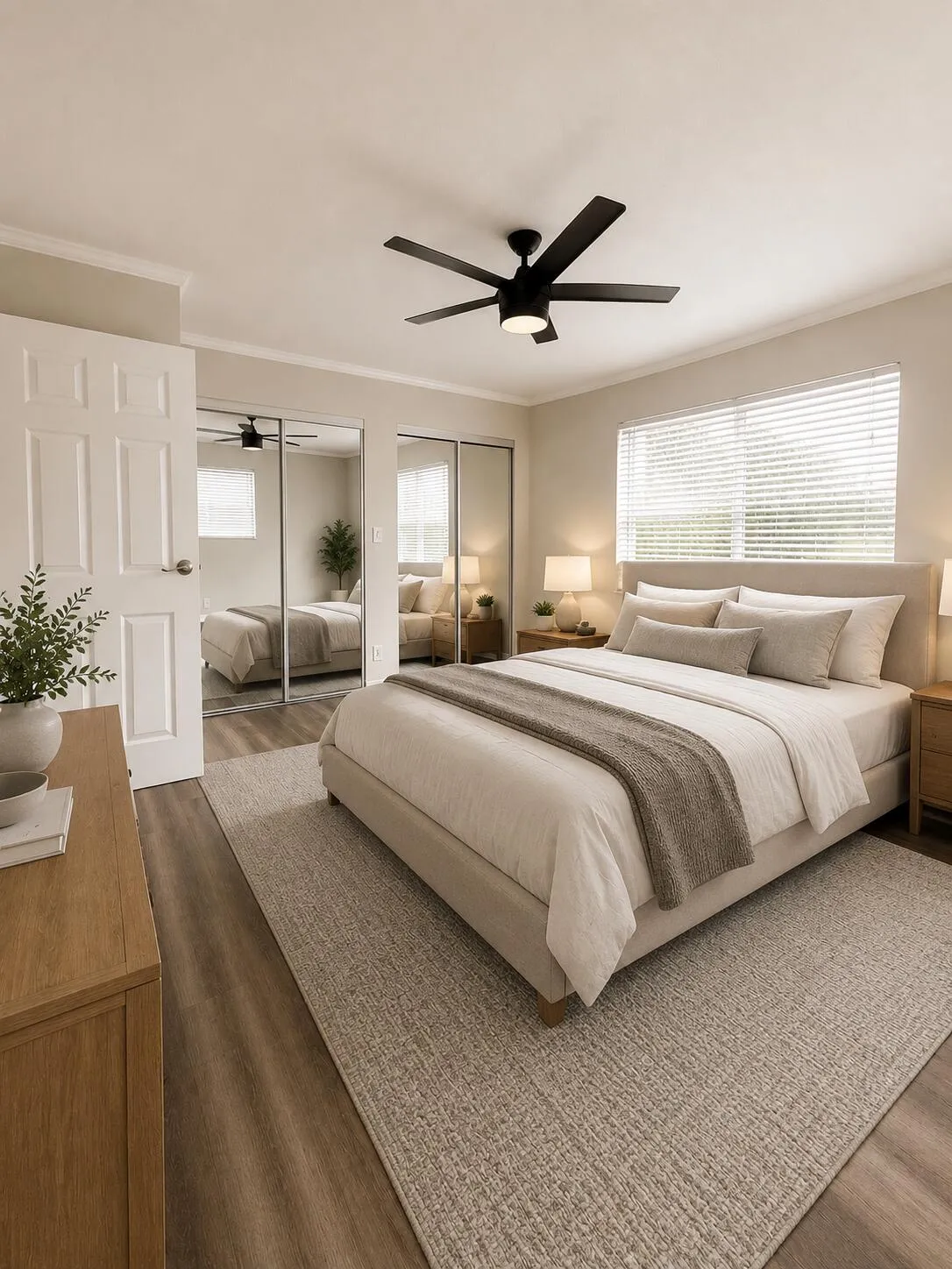Virtually Staged Bedroom