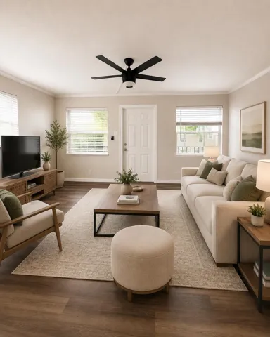 Virtually Staged Living Room