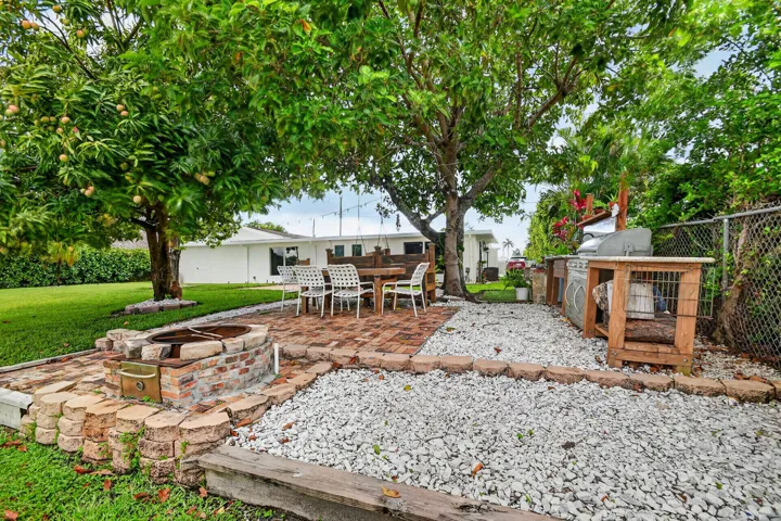 fire pit in open area