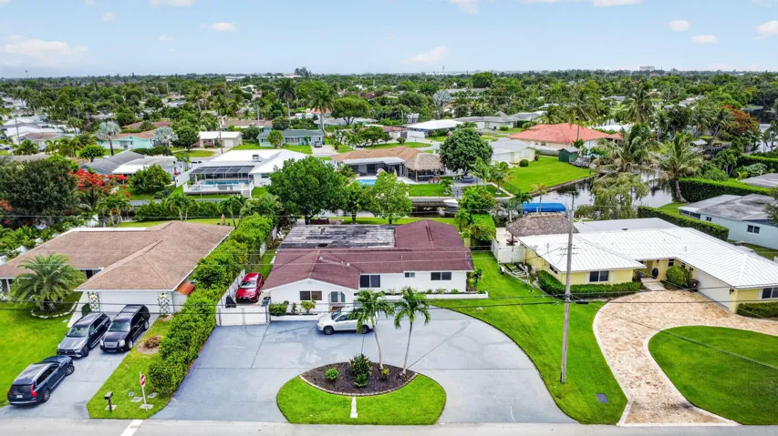 Aerial photo of the house