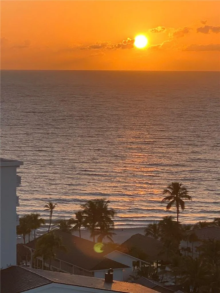 Sunrising view from balcony