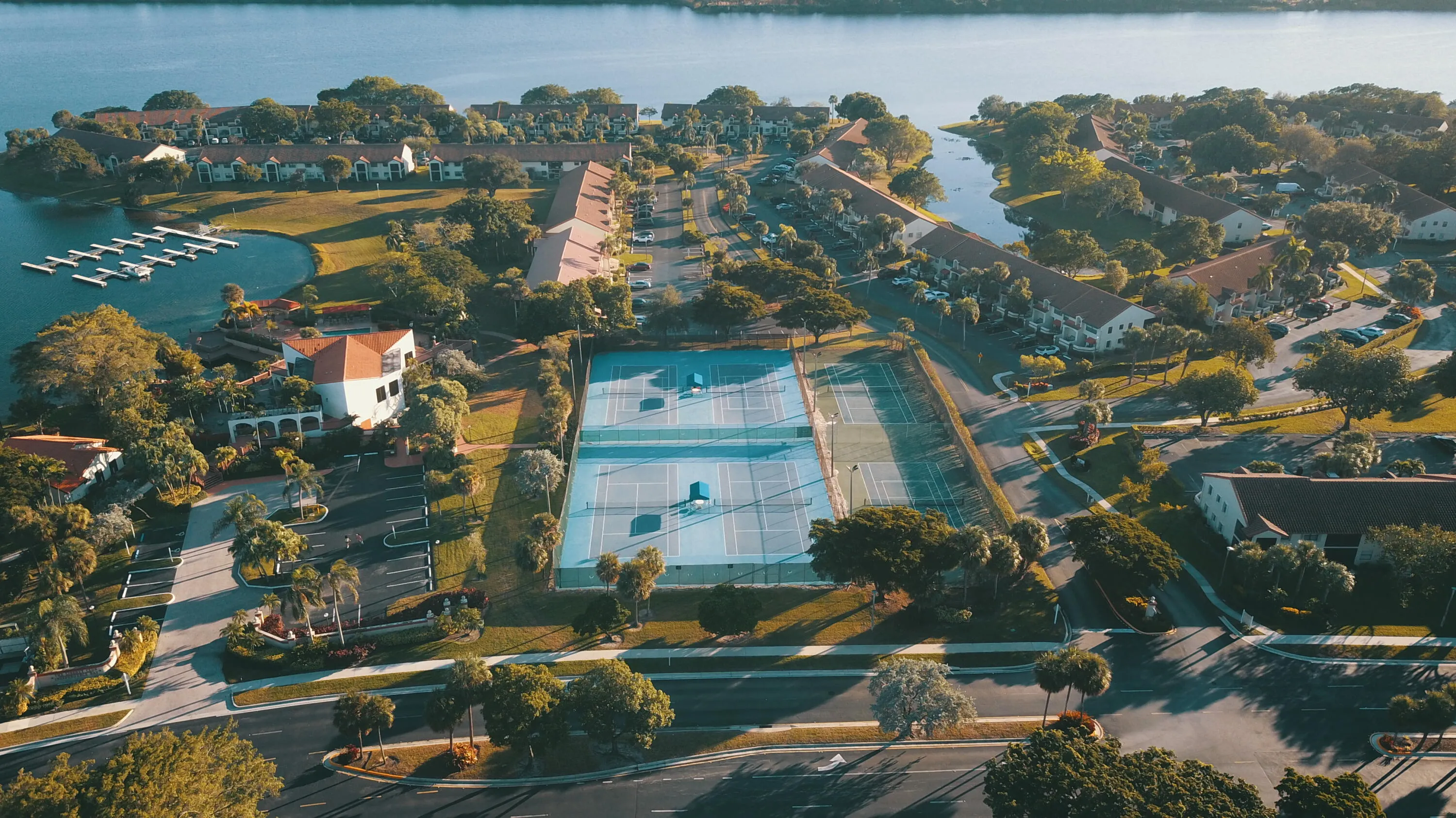 The Tennis And Pickle Ball Courts