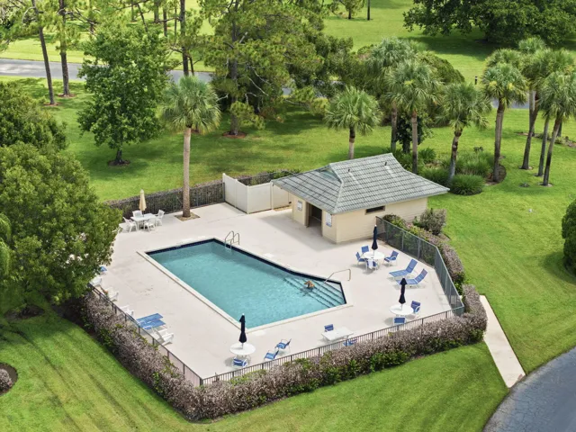 community pool just baby steps away