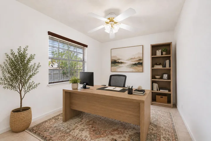 Virtually staged guest bedroom #3
