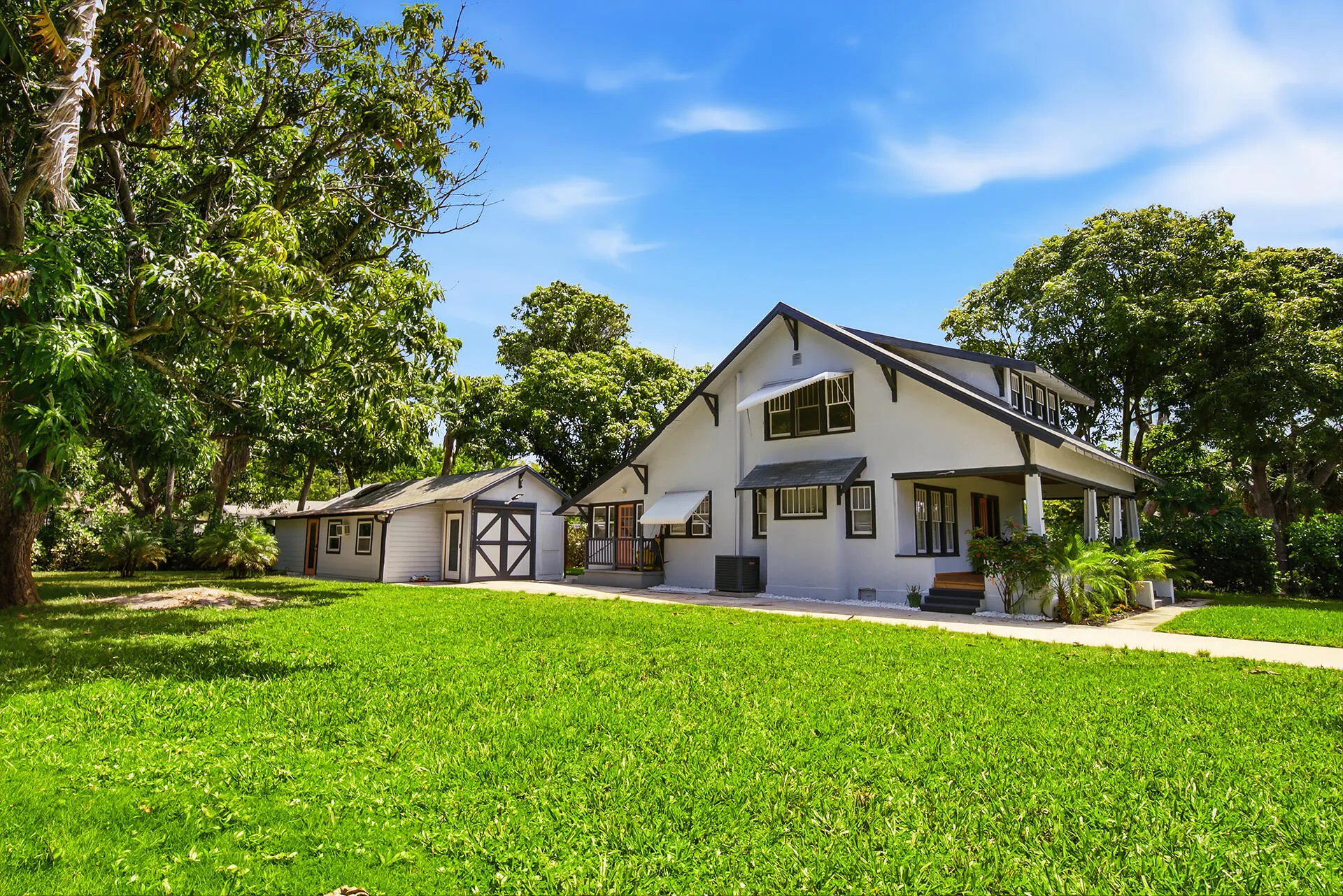 Large lot included with main house