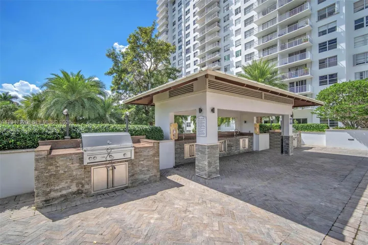 outdoor pool area