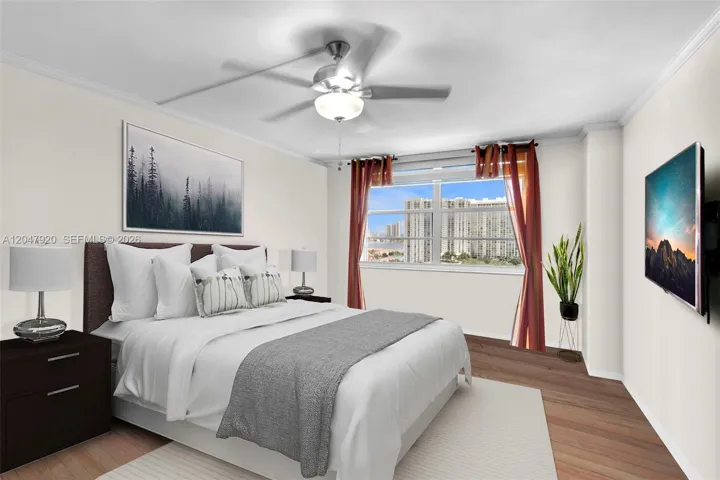 Staged second room