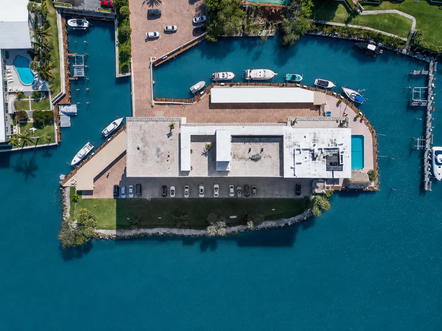 Building is on its own island!