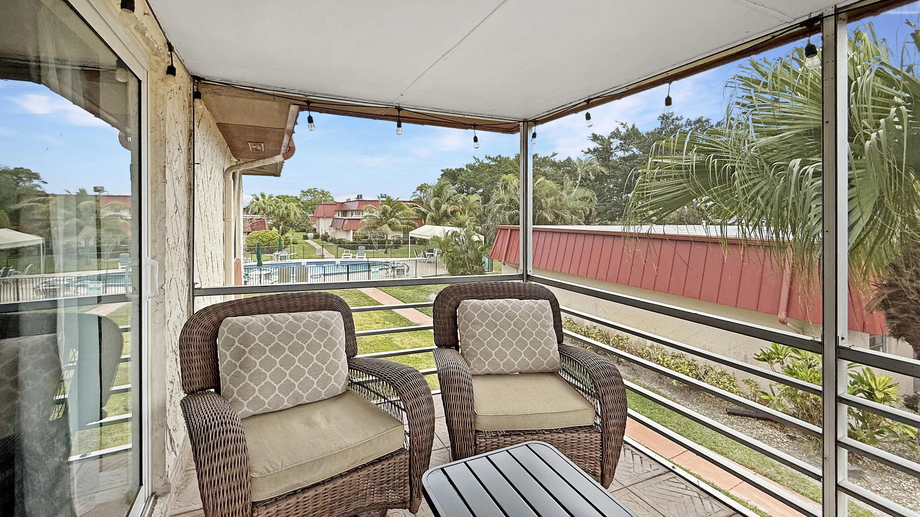 View of Pool from Patio