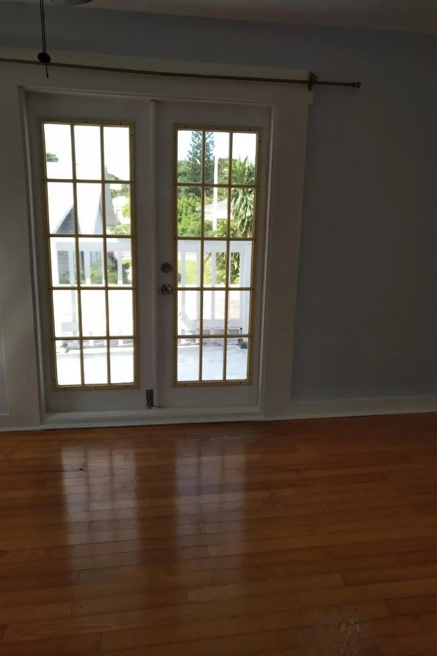 french doors upstairs patio