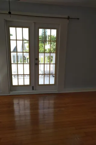 french doors upstairs patio