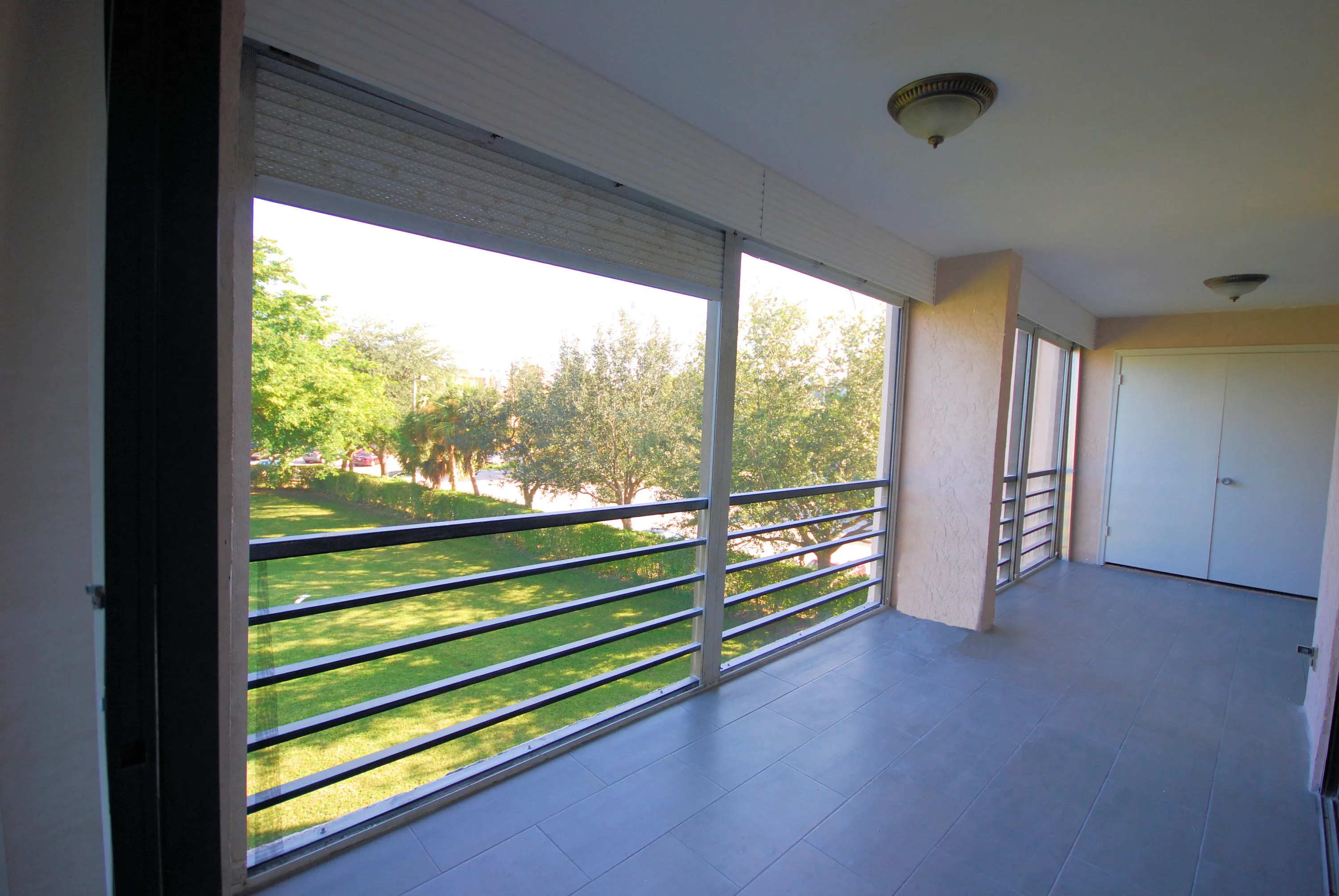 Balcony with storage