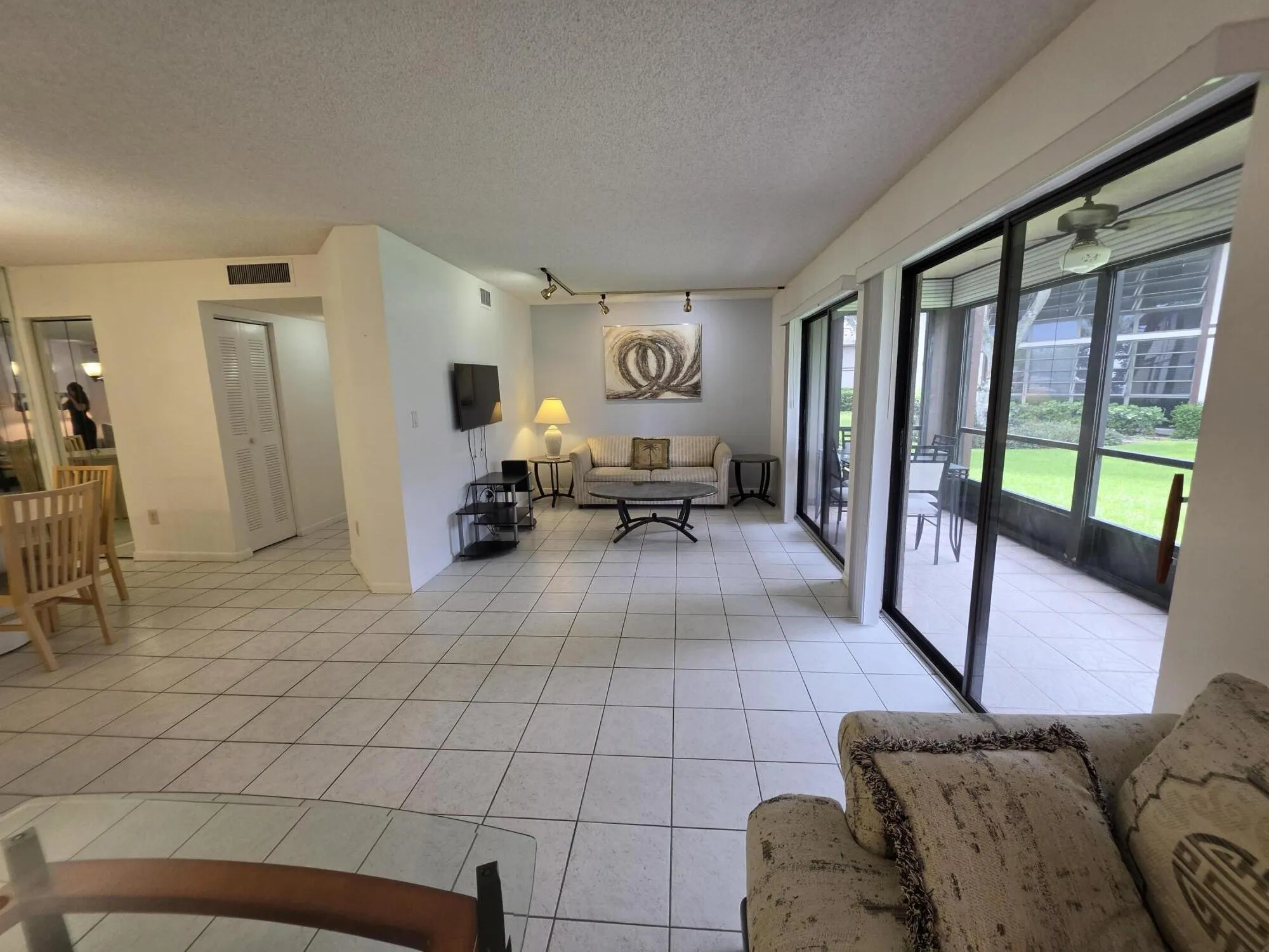 Living Room with View to Den