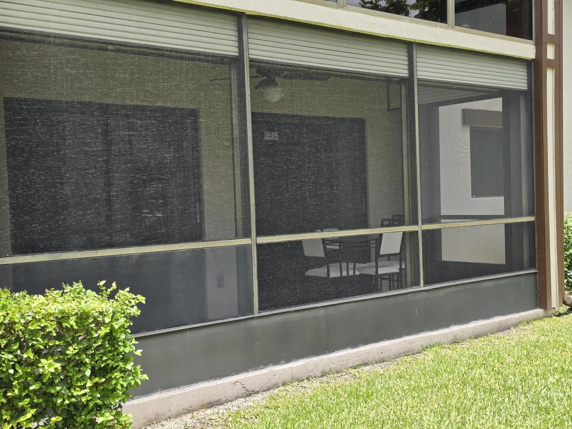 Rear View of Screened-in Patio