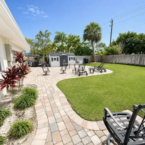 Backyard and patio