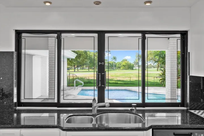 Kitchen View of Pool