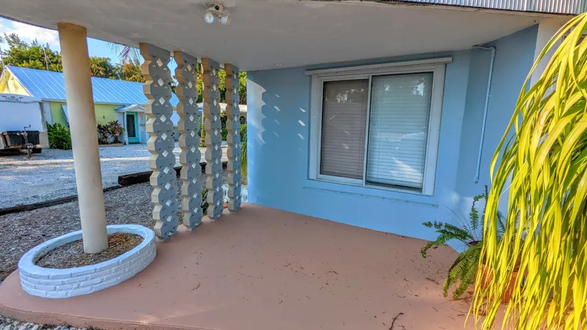 Outside covered patio