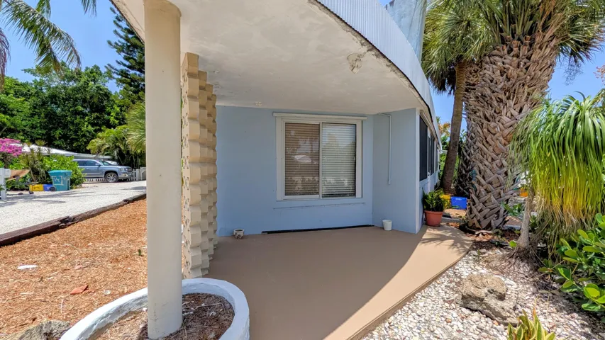 Outside covered patio