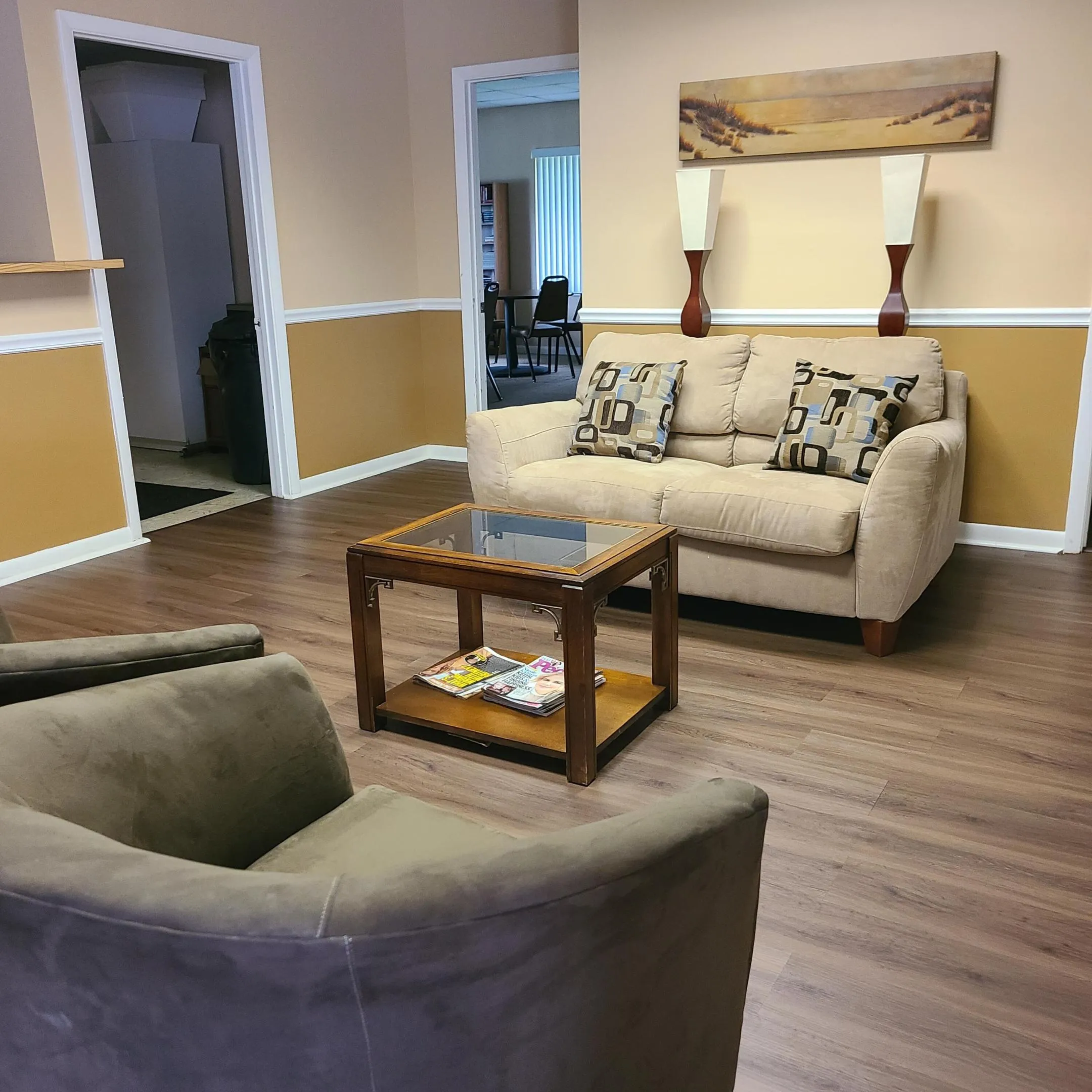 seating area in clubhouse