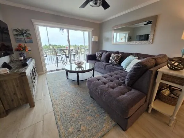 Living Room with Direct Waterviews