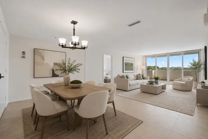 Virtually Staged Dining/Living