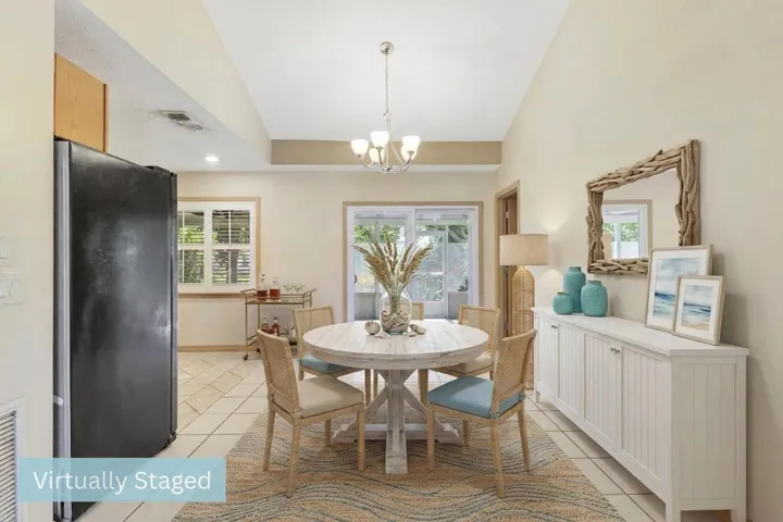 Staged Dining Area