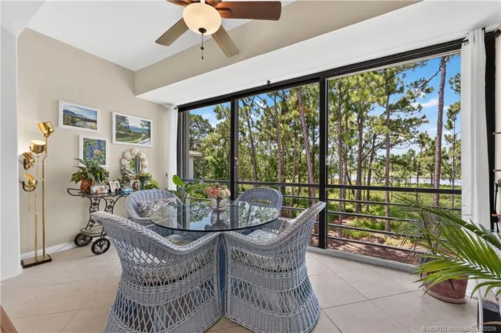 Florida Room with Mile Lake & Golf View