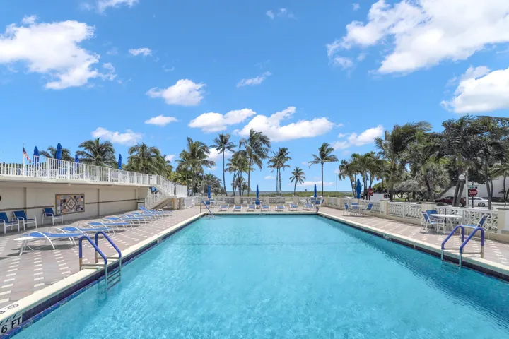Pool by the beach